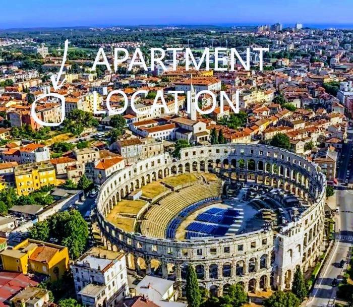 Pula Center Arena Belvedere Apartments And Rooms Exteriér fotografie